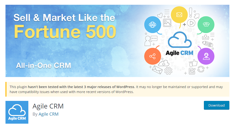 Agile CRM WP plugin