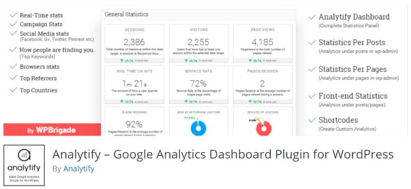 Analytify wp plugin