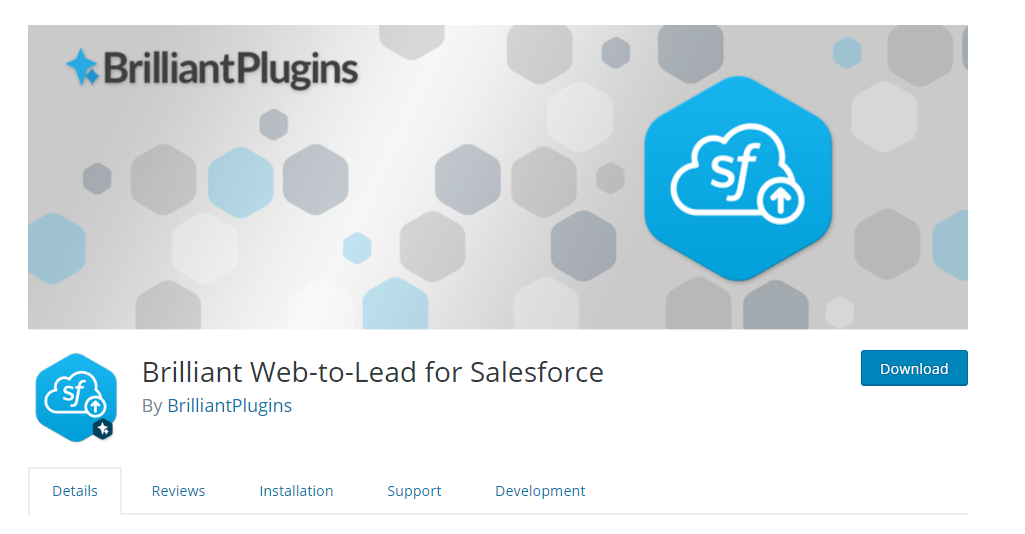 Brilliant Web To Lead For Salesforce plugin