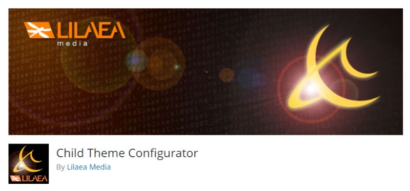 Child Theme Configurator plugin