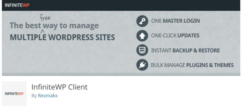 InfiniteWP Client WordPress Multisite Management Plugin