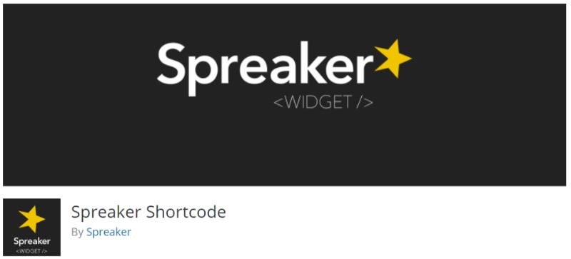 Spreaker Shortcode WordPress podcast plugin