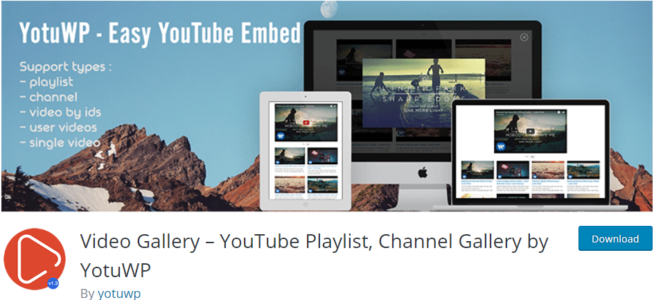 Video Gallery WordPress Youtube plugin