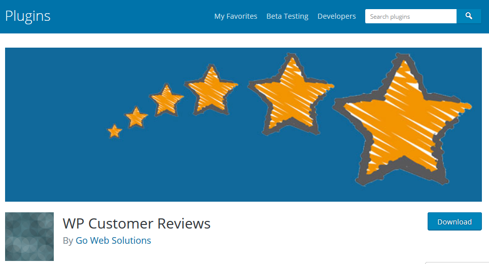 WP Customer Reviews plugin