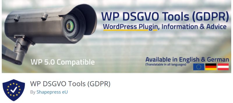 WP DSGVO Tools GDPR plugin