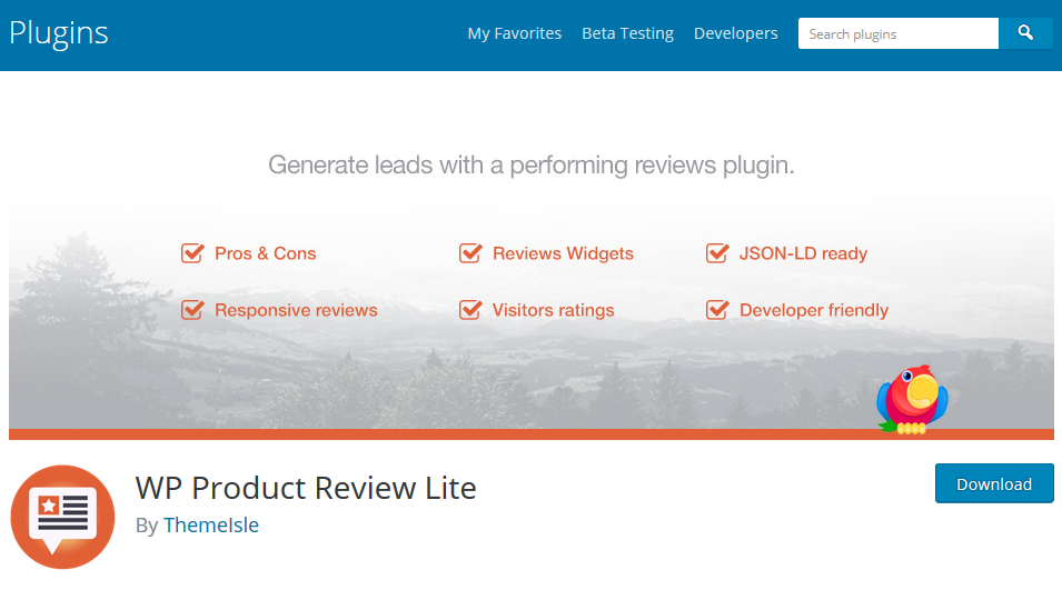 WP Product Review Lite
