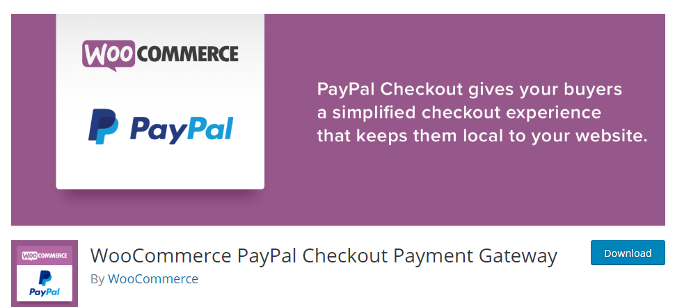 WooCommerce PayPal Checkout Payment Gateway plugin