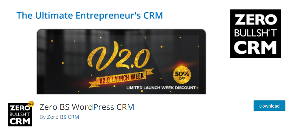 Zero BS WordPress CRM plugin