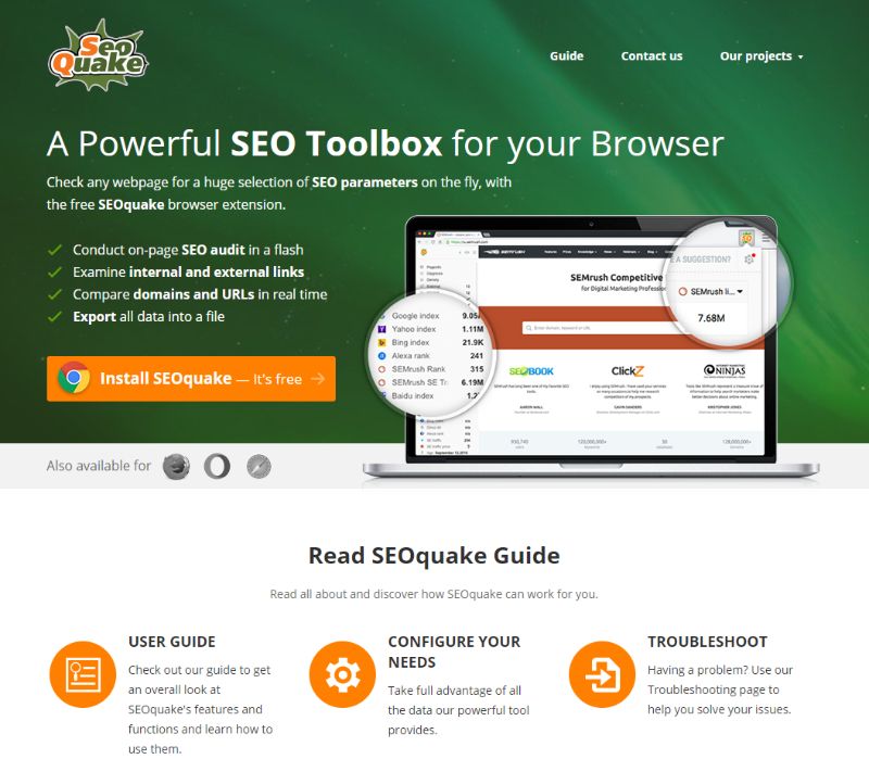 SEOquake SEO tool