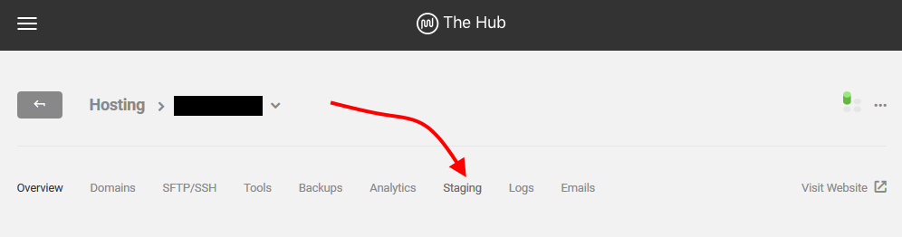 Staging host