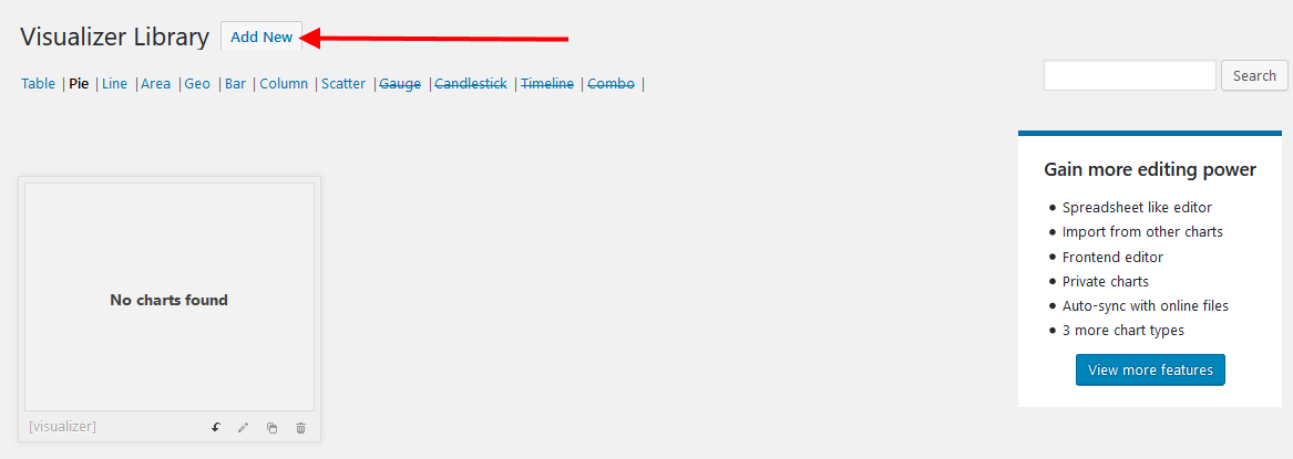 Visualizer add new chart