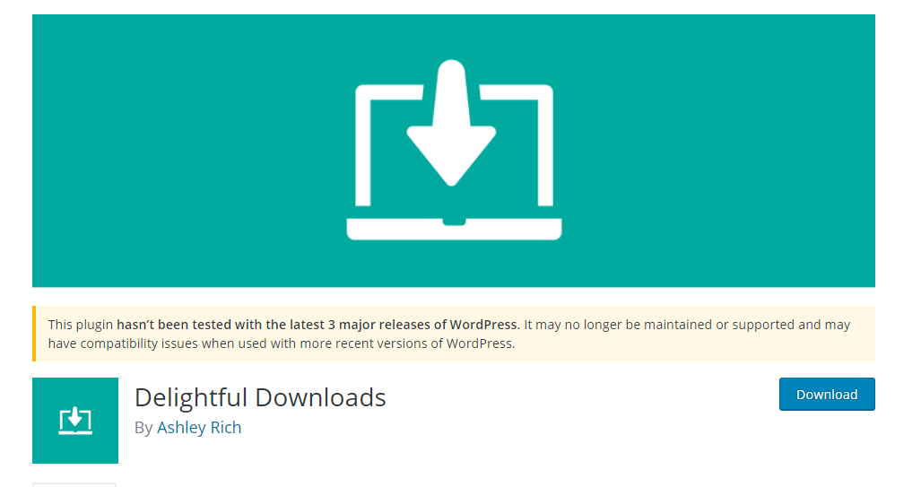 Delightful Downloads plugin