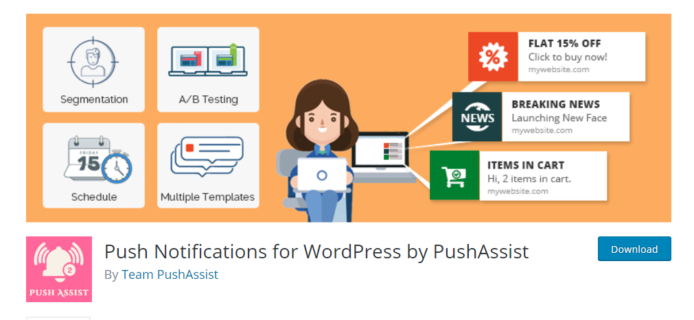 Push Notifications For WordPress By PushAssist