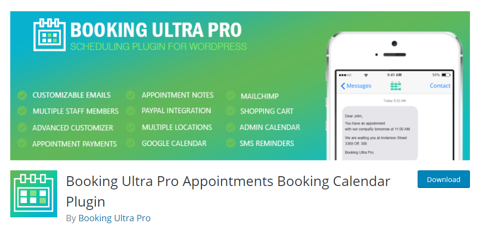 Booking Ultra Pro wp plugin