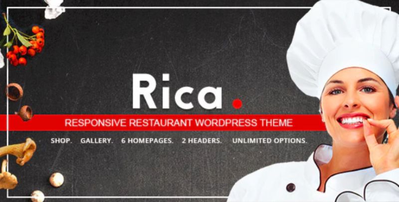 Rica WordPress Restaurant Theme