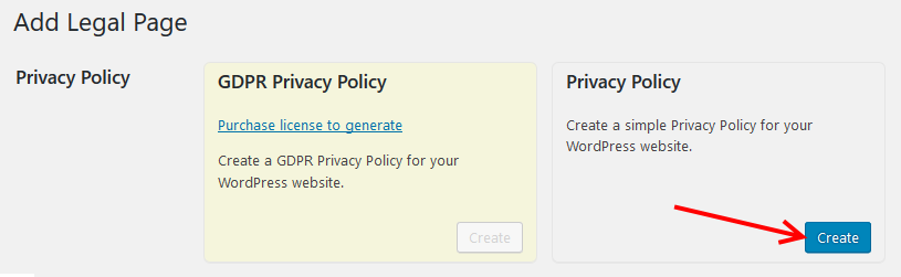 Create Privacy Policy