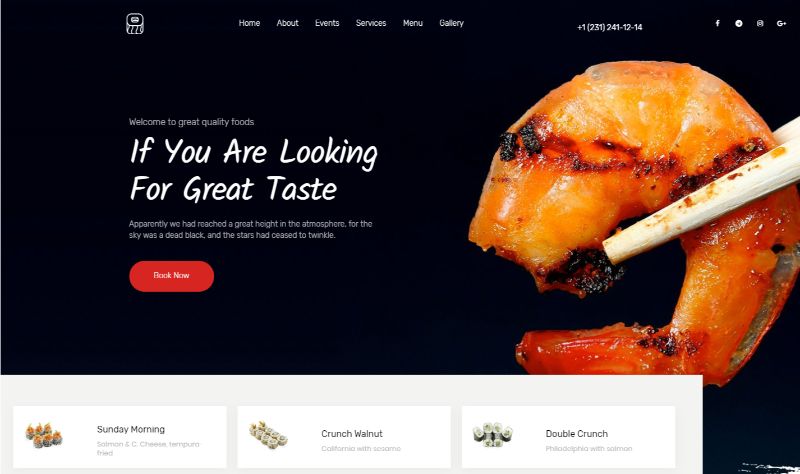 European cuisine WordPress food theme