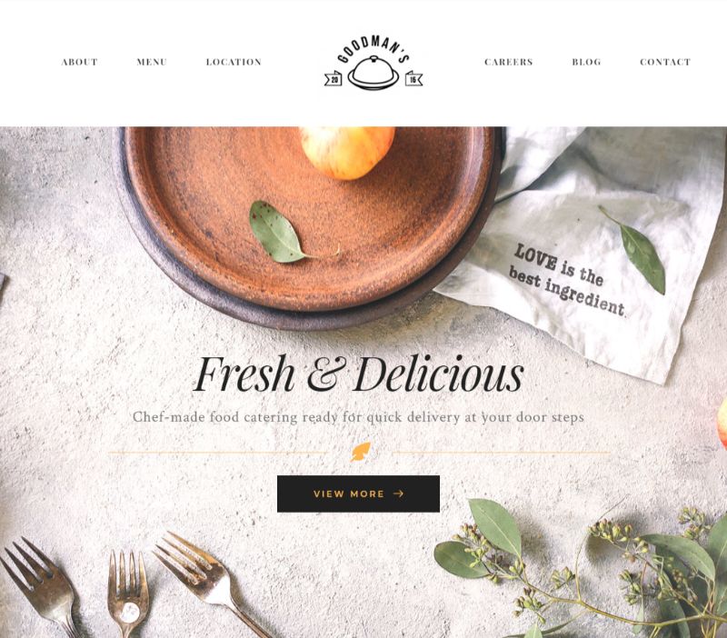 Gourmet WordPress Restaurant Theme