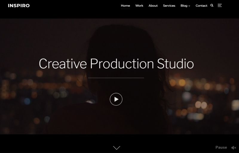 Inspiro WordPress video theme
