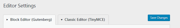 TinyMCE Advanced Plugin Settings Tabs