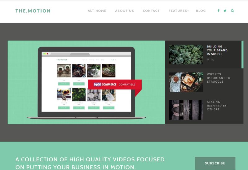 The Motion WordPress video theme