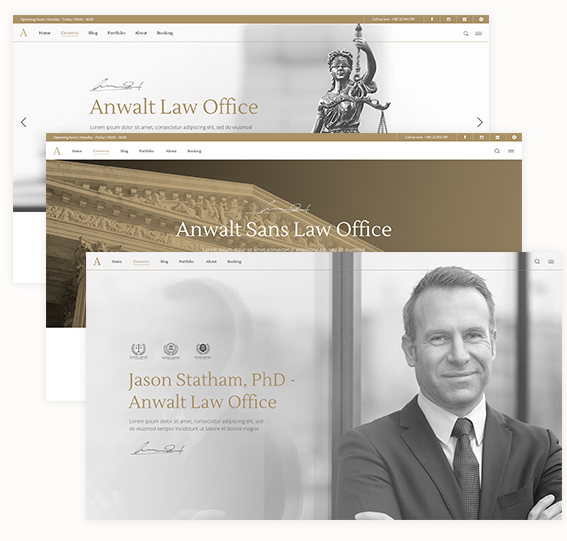 Anwalt Lawyer WordPress theme