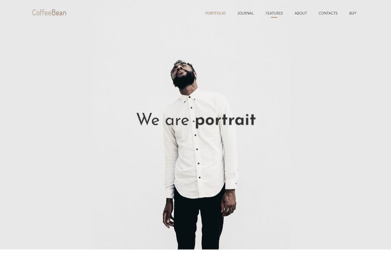 CoffeeBean portfolio WordPress theme