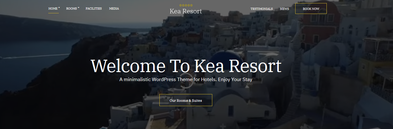 Kea Resort Hotel WordPress Theme