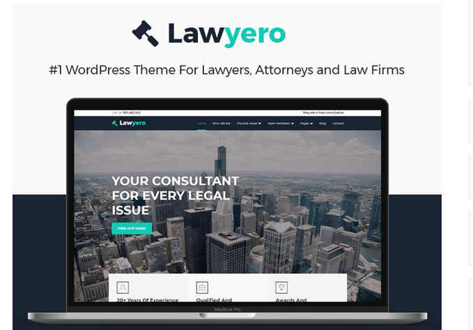 Lawyero WordPress theme