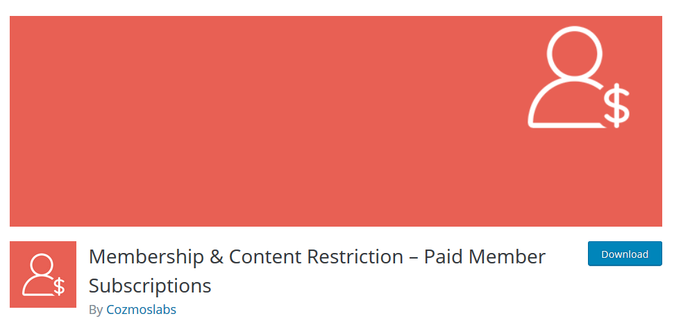 Membership Content Restriction WP plugin