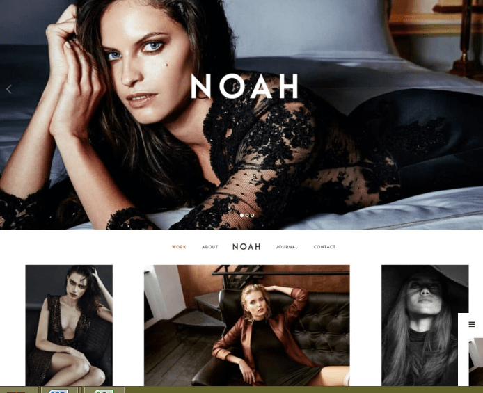 Noah photography WordPress theme
