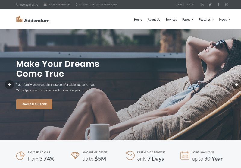 Addendum Real Estate WordPress Theme