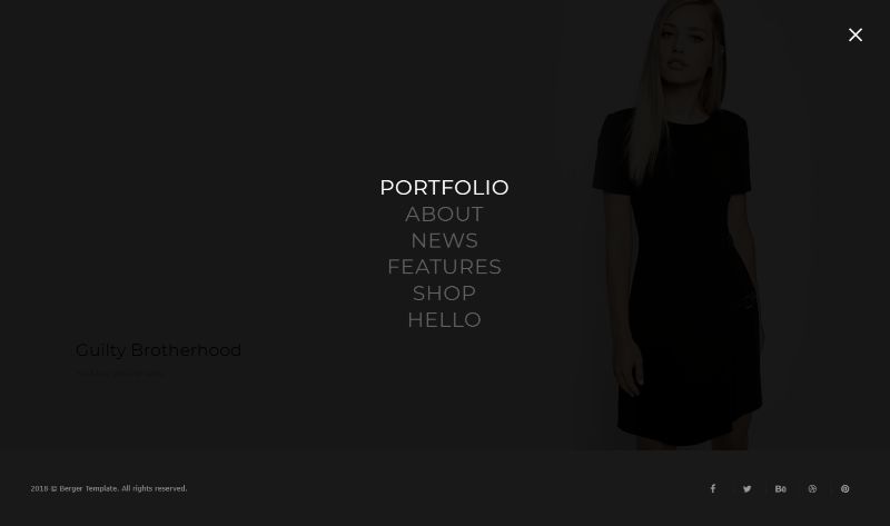 Berger portfolio WordPress theme