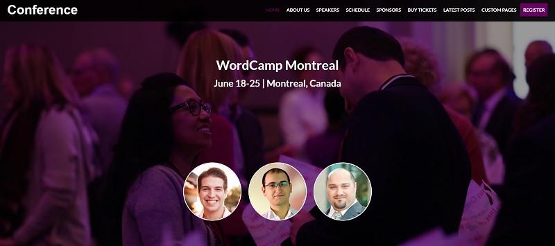 Conference WordPress Event Theme