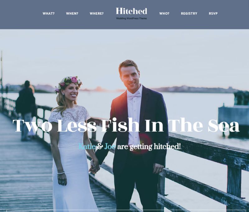 Hitched WordPress Wedding Theme