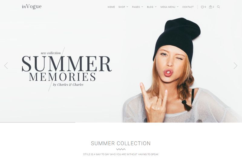 Invogue WordPress Fashion Theme