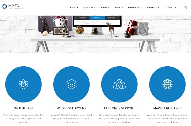 Mixed WordPress Business Theme