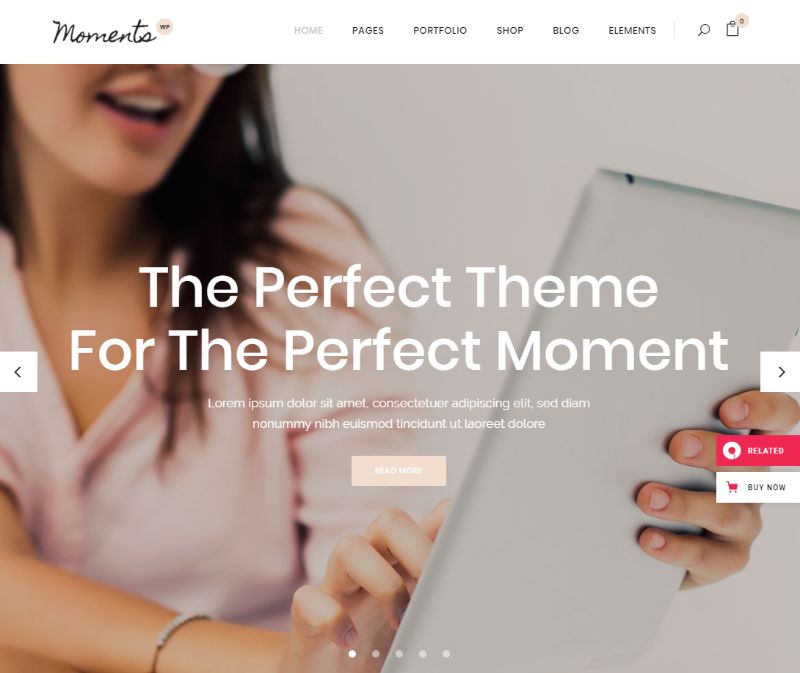 Moments WordPress Wedding Theme