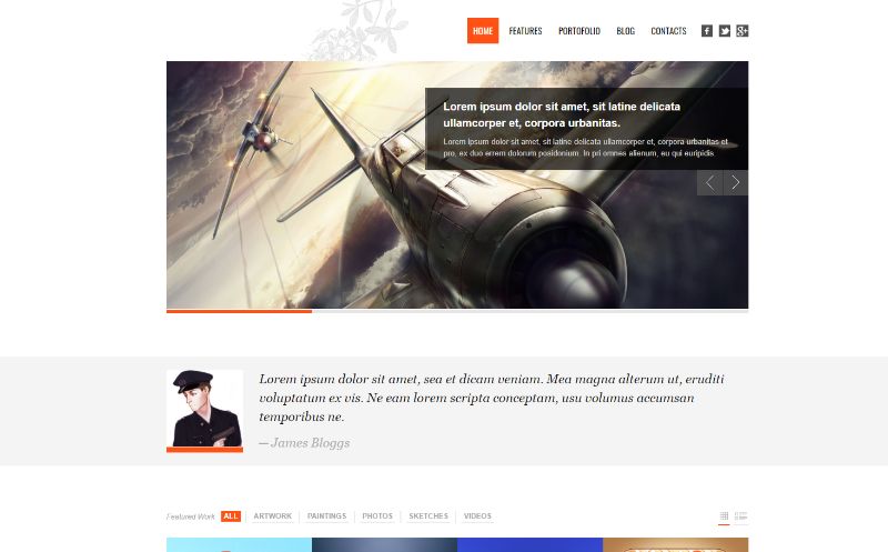 Revoke portfolio WordPress theme