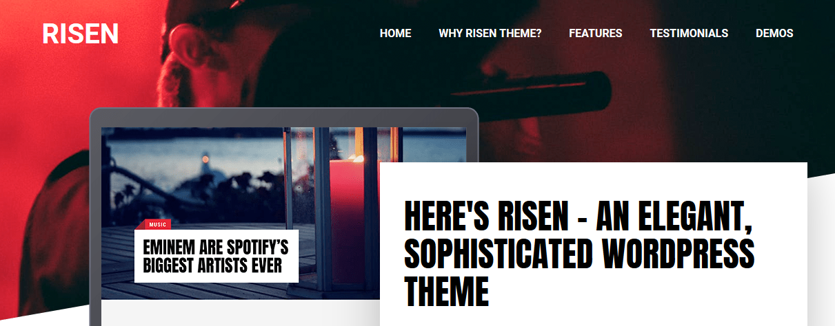 Risen WordPress magazine theme