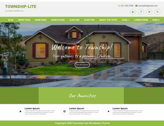 Township lite hotel WordPress theme