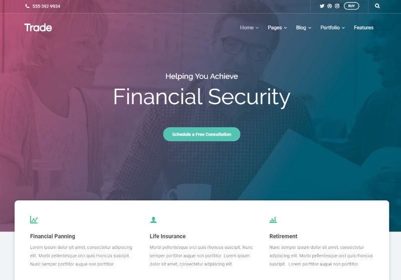 Trade WordPress Business Theme