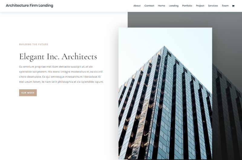 Architecture Layout Pack for Divi