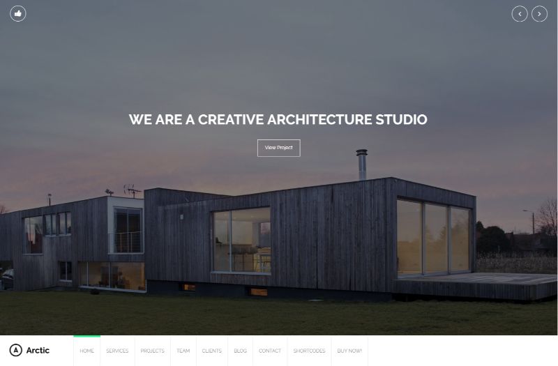 Arctic Architecture WordPress Theme