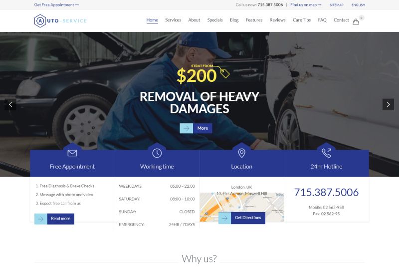 Auto Repair Automotive WordPress Theme