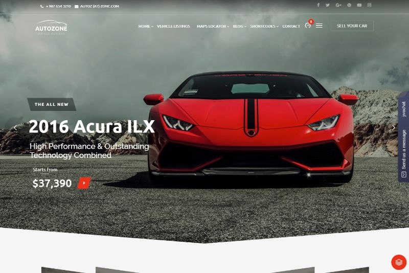 AutoZone Automotive WordPress Theme