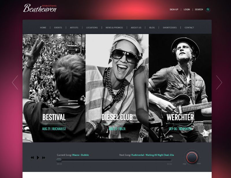 Beatheaven WordPress Music Theme