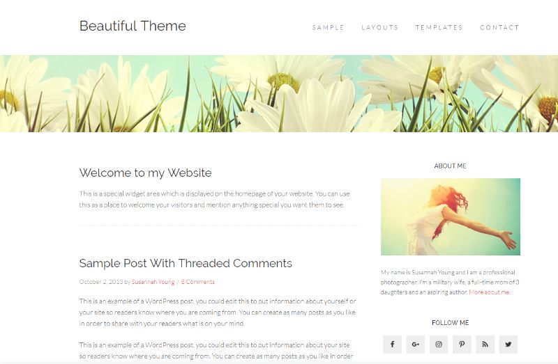 Beautiful Pro Beauty WordPress Theme