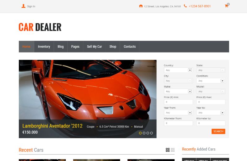 Car Dealer Automotive WordPress Theme