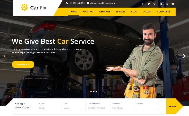 Car Fix Pro Automotive WordPress Theme